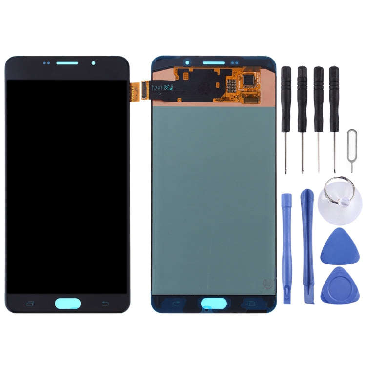 Original Super AMOLED LCD Screen for Galaxy A9 Pro (2016) / A910F Digitizer Full Assembly (Black)