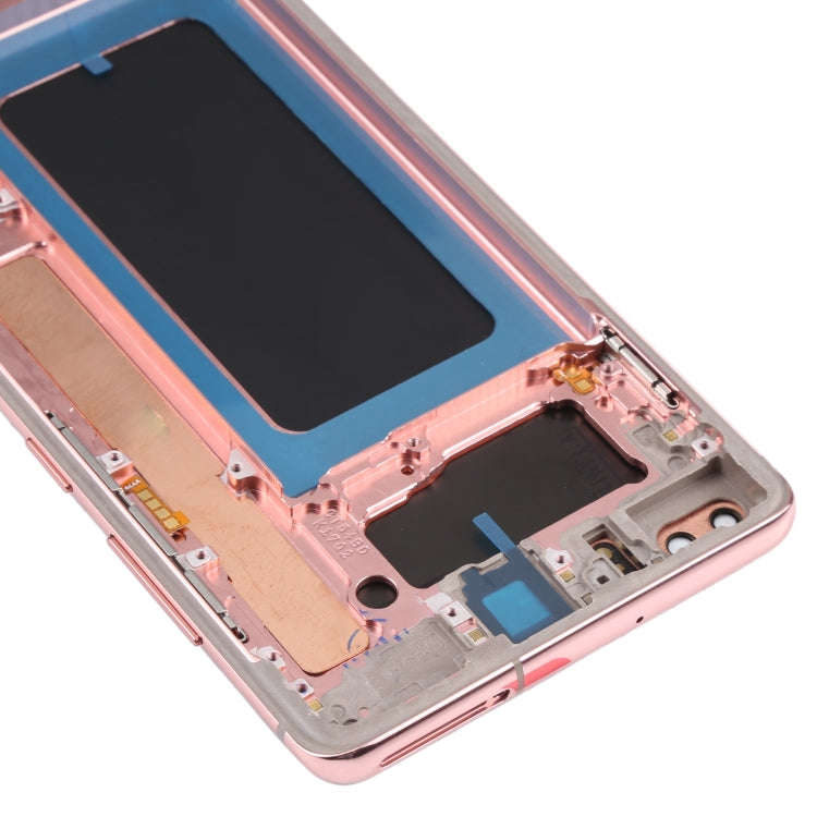 Original Super AMOLED LCD Screen for Samsung Galaxy S10+ Digitizer Full Assembly with Frame (Pink)