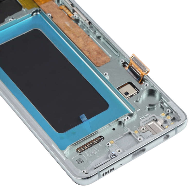 Original Super AMOLED LCD Screen for Samsung Galaxy S10+ Digitizer Full Assembly with Frame (Green)