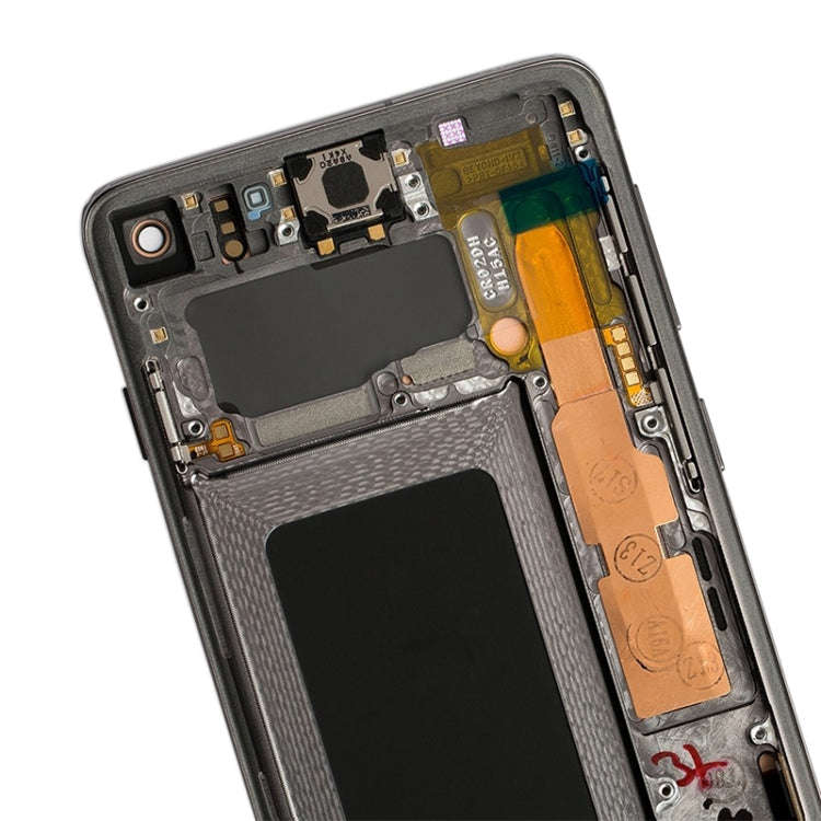 Original Super AMOLED LCD Screen with Frame for Galaxy S10 4G Digitizer Full Assembly (Black)
