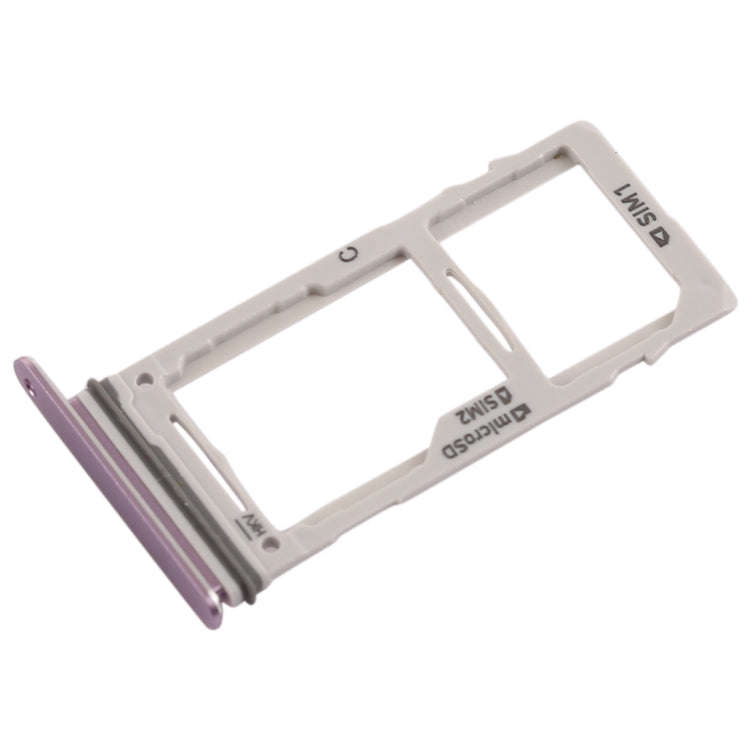 For Galaxy Note9 SIM Card Tray + SIM Card Tray / Micro SD Card Tray (Purple)