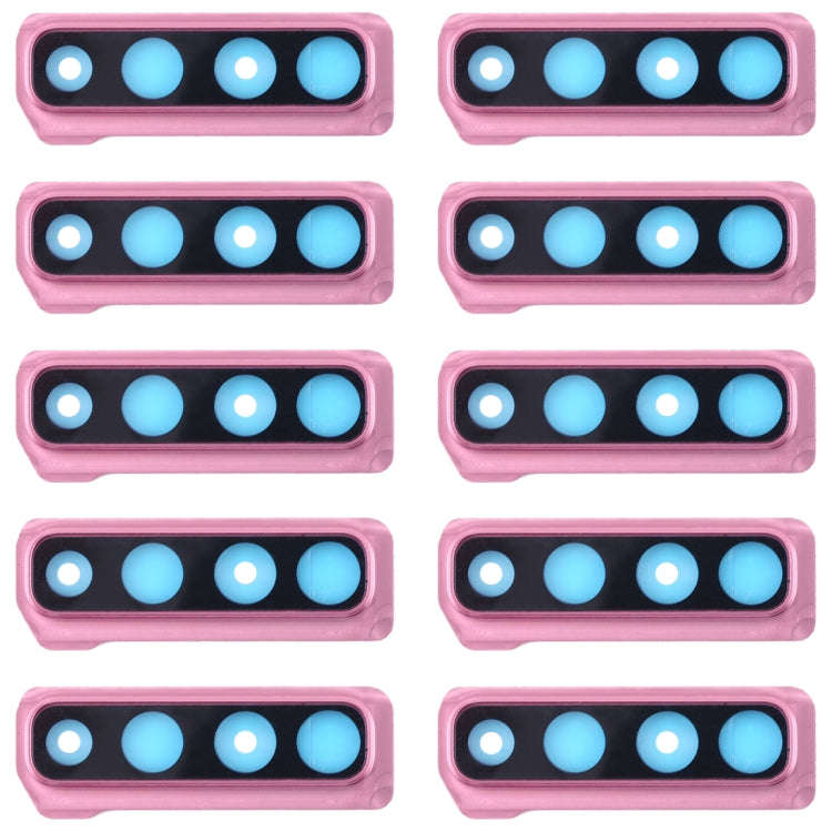 For Galaxy A9 (2018) A920F/DS 10pcs Camera Lens Cover (Pink)
