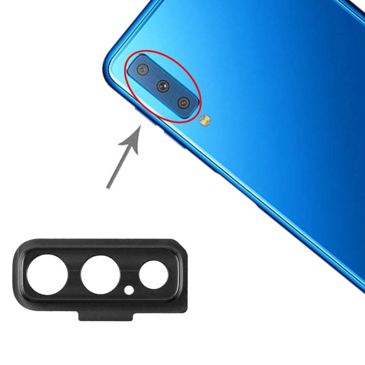 For Galaxy A7 (2018) A750F/DS 10pcs Camera Lens Cover (Black)