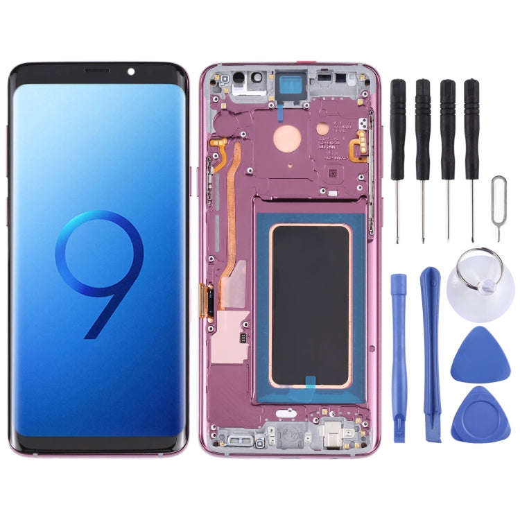 Original Super AMOLED LCD Screen for Galaxy S9 / G960F / DS / G960U / G960W / G9600 Digitizer Ful...
