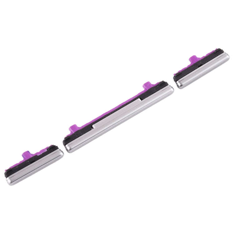 For Galaxy S10 / Galaxy S10+ 10 Set Side Keys(Silver)