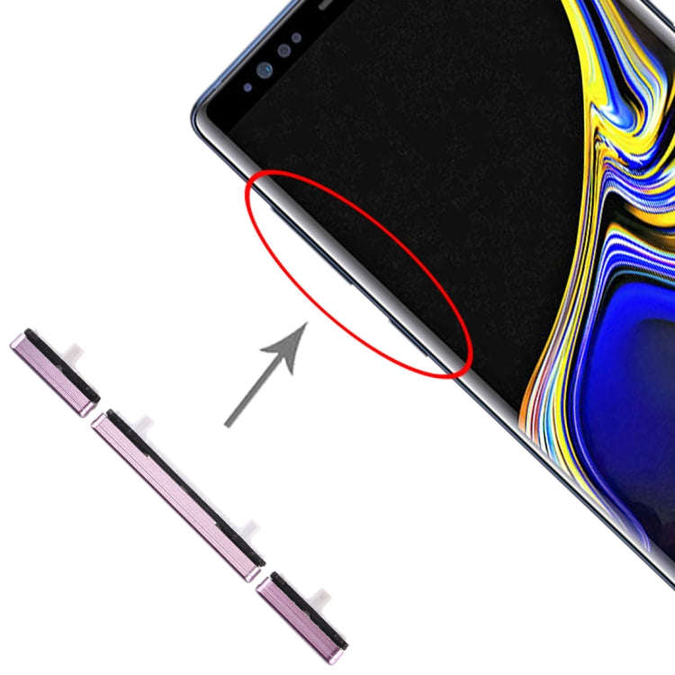 For Galaxy Note 9 10 Set Side Keys(Purple)