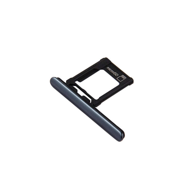 Micro SD Card Tray + Card Slot Port Dust Plug for Sony Xperia XZ Premium (Single SIM Version)(Black)