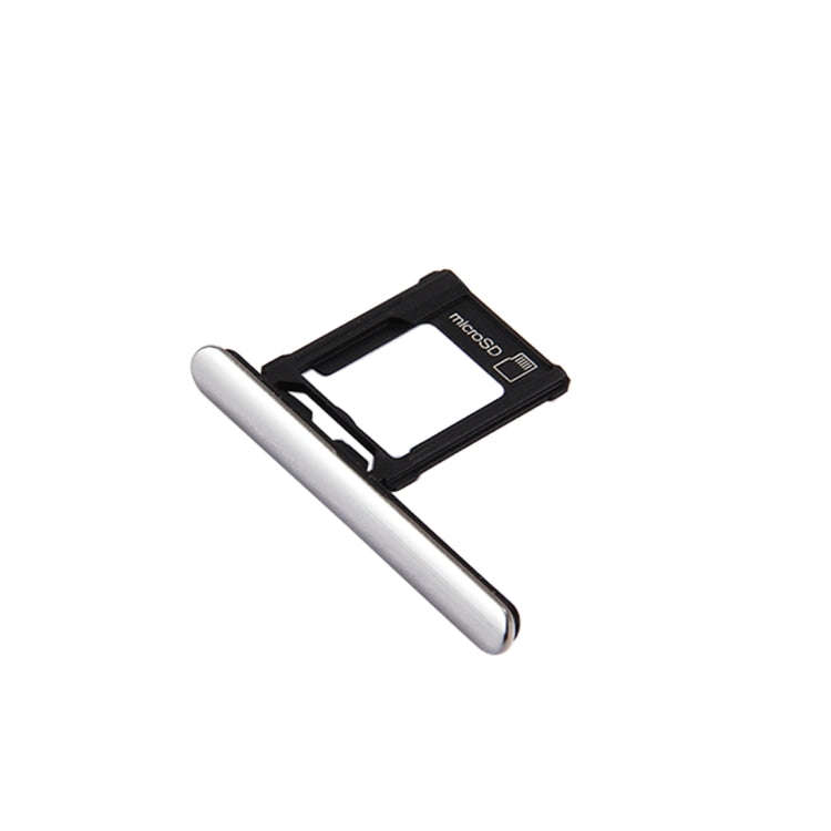 Micro SD Card Tray + Card Slot Port Dust Plug for Sony Xperia XZ Premium (Single SIM Version)(Sil...