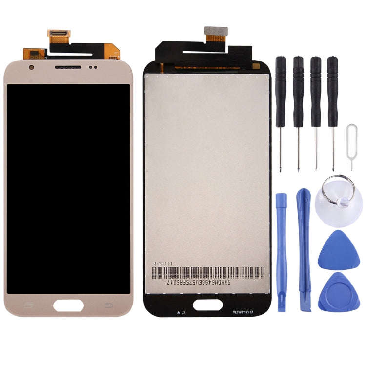 Original LCD Screen + Original Touch Panel for Galaxy J3 Emerge / J327, J327P, J327A(Gold)
