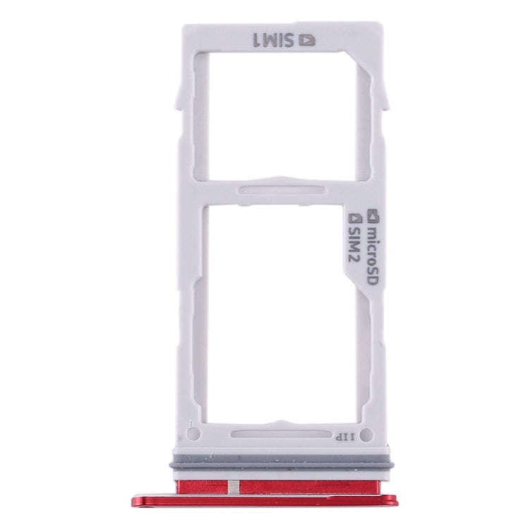 For Samsung Galaxy S10+ / S10 / S10e SIM Card Tray + Micro SD Card Tray (Red)