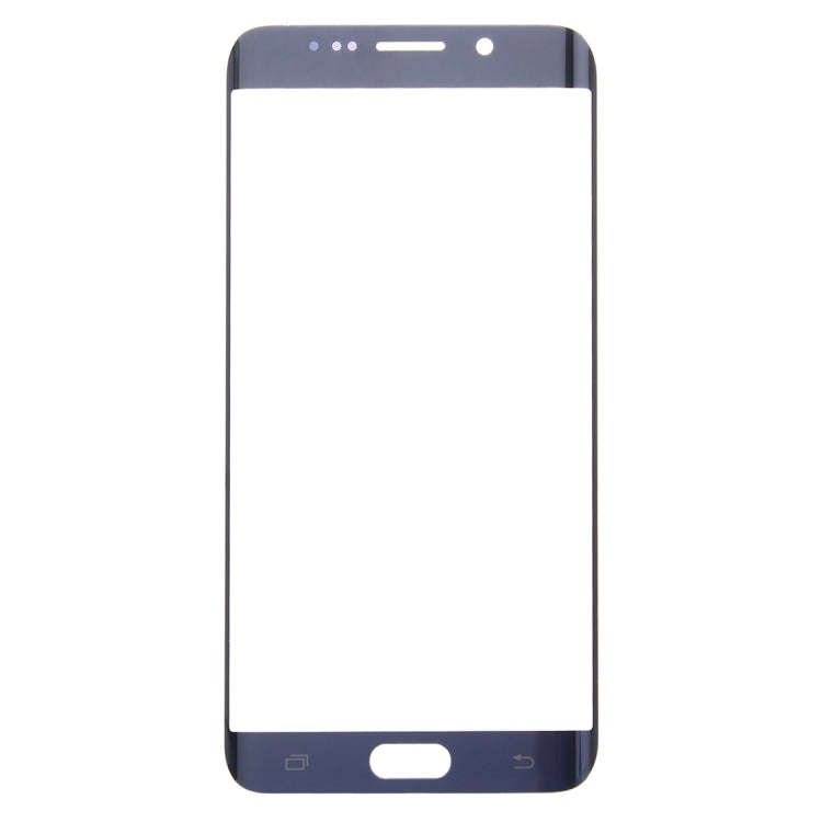 For Galaxy S6 Edge+ / G928  Front Screen Outer Glass Lens (Dark Blue)
