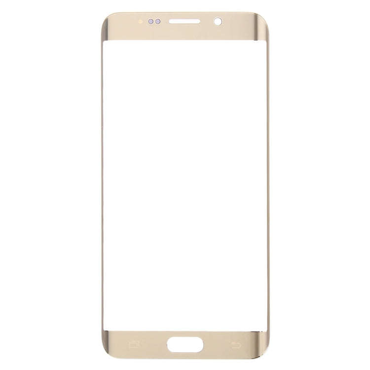 For Galaxy S6 Edge+ / G928  Front Screen Outer Glass Lens (Gold)