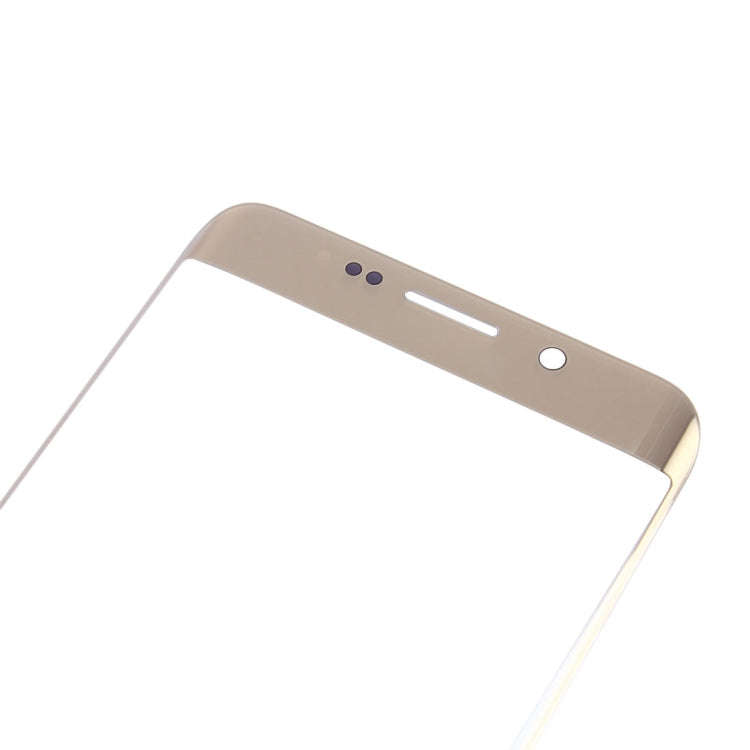 For Galaxy S6 Edge+ / G928  Front Screen Outer Glass Lens (Gold)
