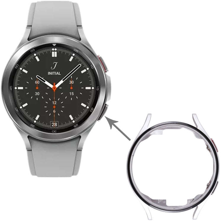 Original LCD Screen Frame Bezel Plate For Samsung Galaxy Watch4 44mm SM-R870 R875(Silver)