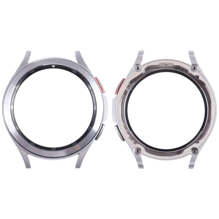 Original LCD Screen Frame Bezel Plate For Samsung Galaxy Watch4 Classic 46mm SM-R890 R895(Silver)