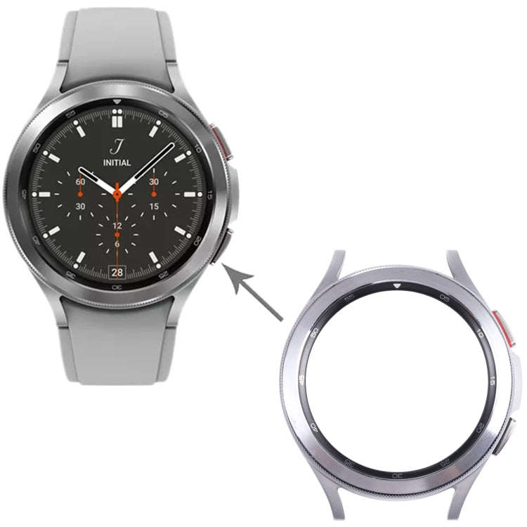 Original LCD Screen Frame Bezel Plate For Samsung Galaxy Watch4 Classic 46mm SM-R890 R895(Silver)
