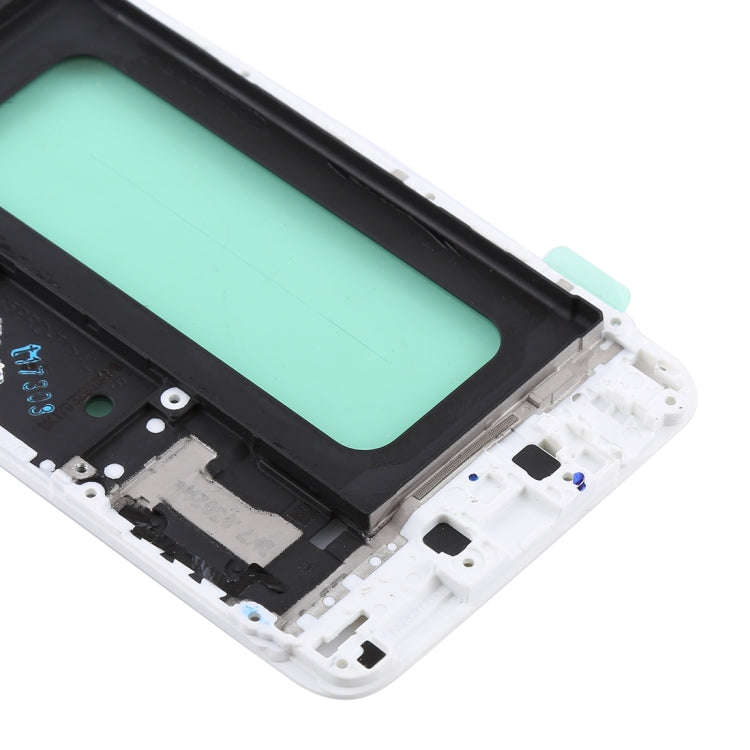 For Galaxy C5 Pro Front Housing LCD Frame Bezel (White)