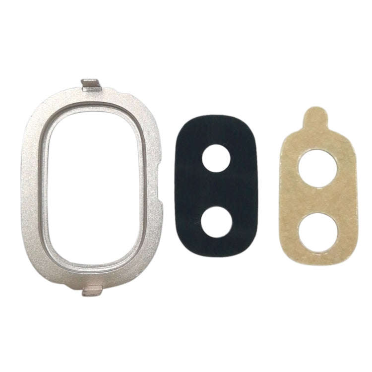 For Galaxy J4, J400F/DS, J400G/DS 10pcs Back Camera Bezel with Lens Cover & Adhesive (Gold)