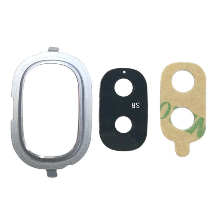 For Galaxy J4, J400F/DS, J400G/DS 10pcs Back Camera Bezel with Lens Cover & Adhesive (Blue)