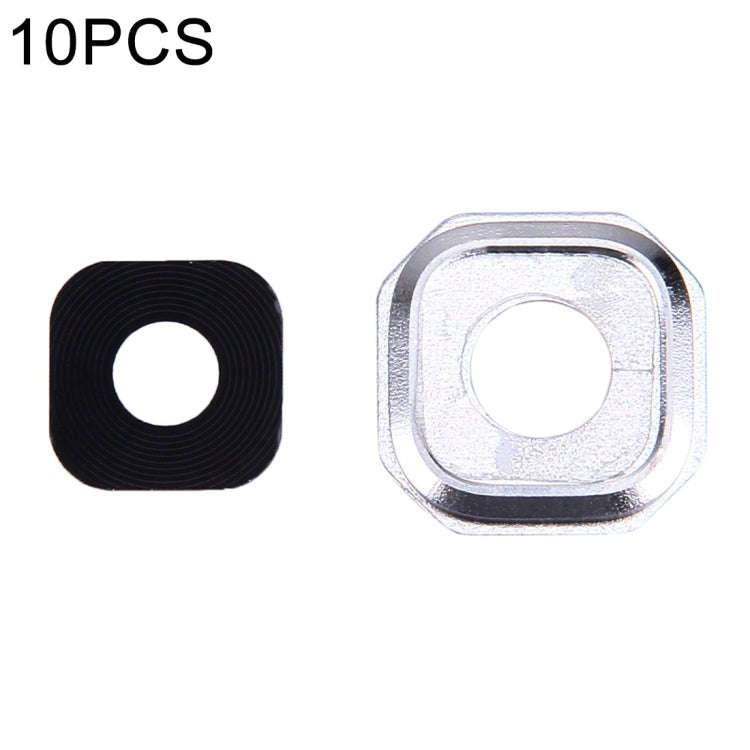 For Galaxy A3 (2016) / A310 10pcs Camera Lens Covers (Silver)