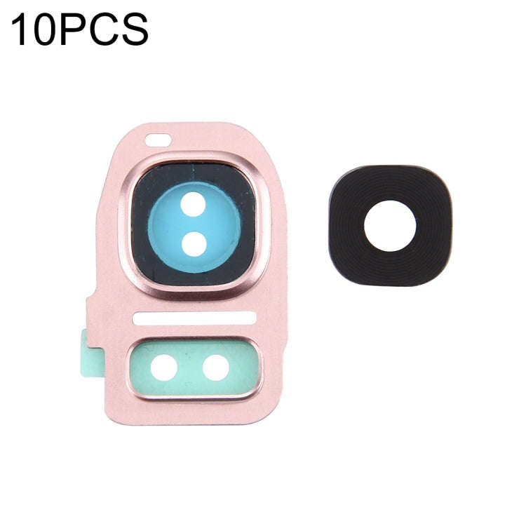 For Galaxy S7 Edge / G935 10pcs Camera Lens Covers (Rose Gold)