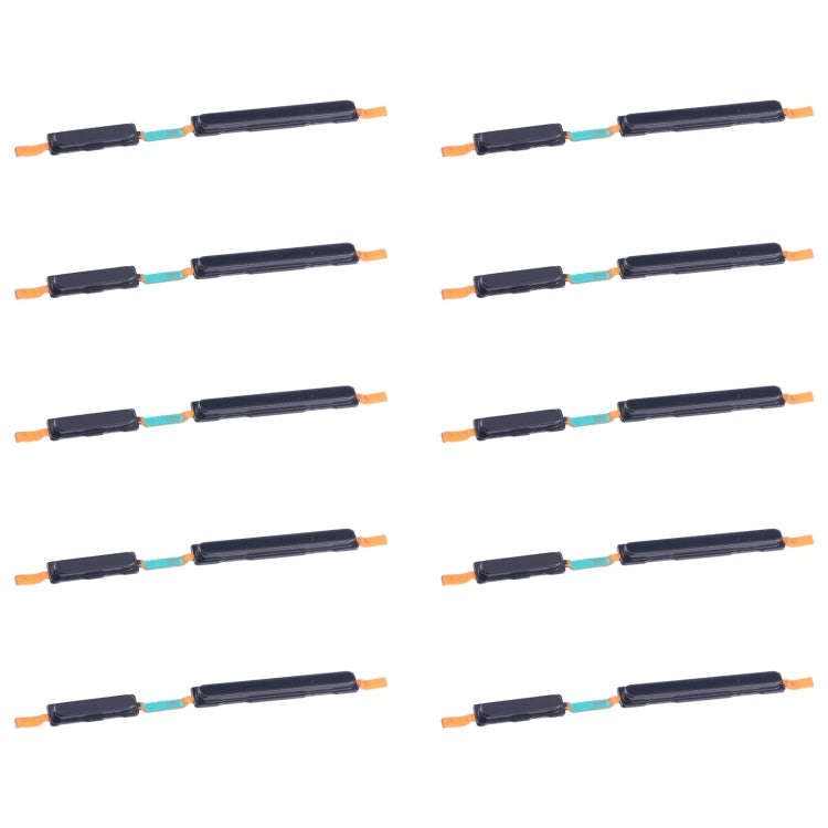 For Samsung Galaxy A05 SM-A055F 10pcs Original Power Button and Volume Control Button (Black)
