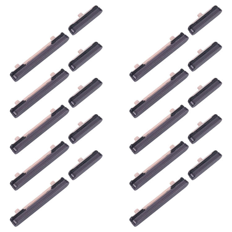For Samsung Galaxy S24+ SM-S926B 10pcs Original Power Button and Volume Control Button (Black)