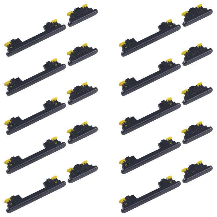 For Samsung Galaxy A54 SM-A546B 10pcs Original Power Button and Volume Control Button (Black)