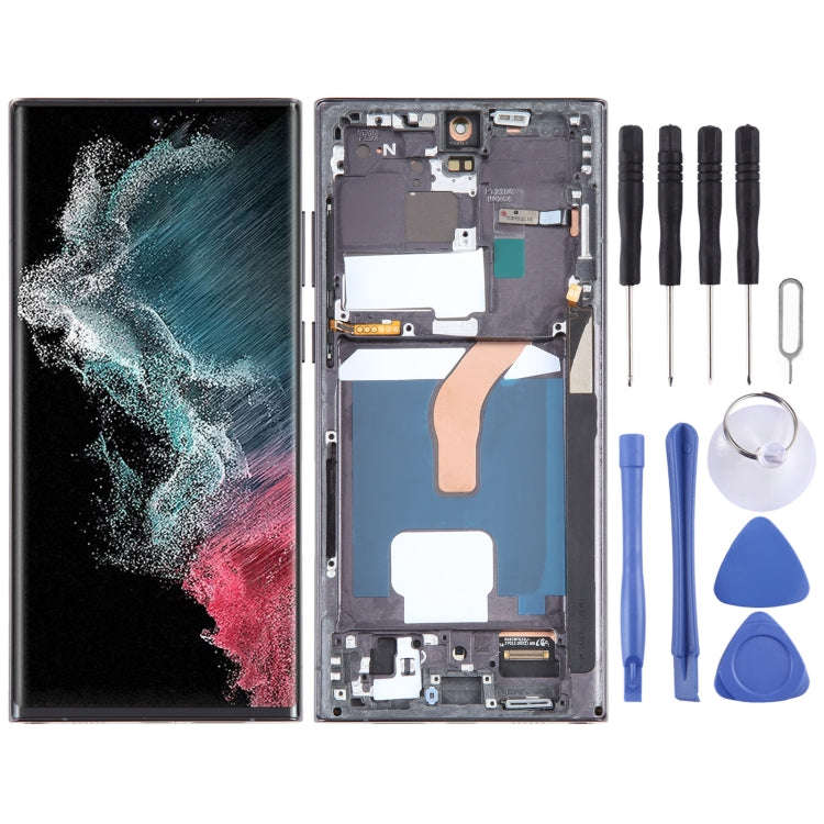 For Samsung Galaxy S22 Ultra 5G SM-S908U US Edition 6.78 inch OLED LCD Screen Digitizer Full Asse...