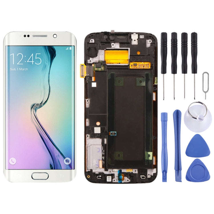 Original Super AMOLED LCD Screen For Samsung Galaxy S6 Edge SM-G925F Digitizer Full Assembly with...