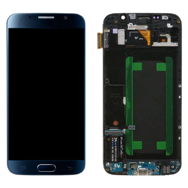 Original Super AMOLED LCD Screen For Samsung Galaxy S6 SM-G920F Digitizer Full Assembly with Fram...