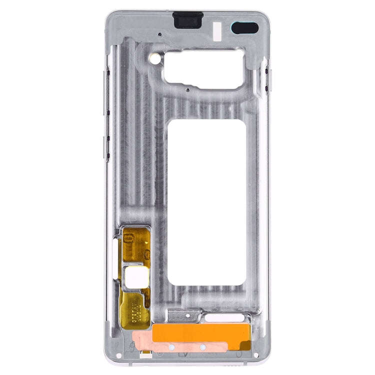 For Samsung Galaxy S10+ Middle Frame Bezel Plate with Side Keys (Silver)