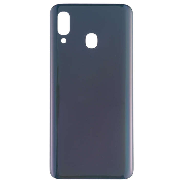 For Galaxy A20 SM-A205F/DS Battery Back Cover (Black)