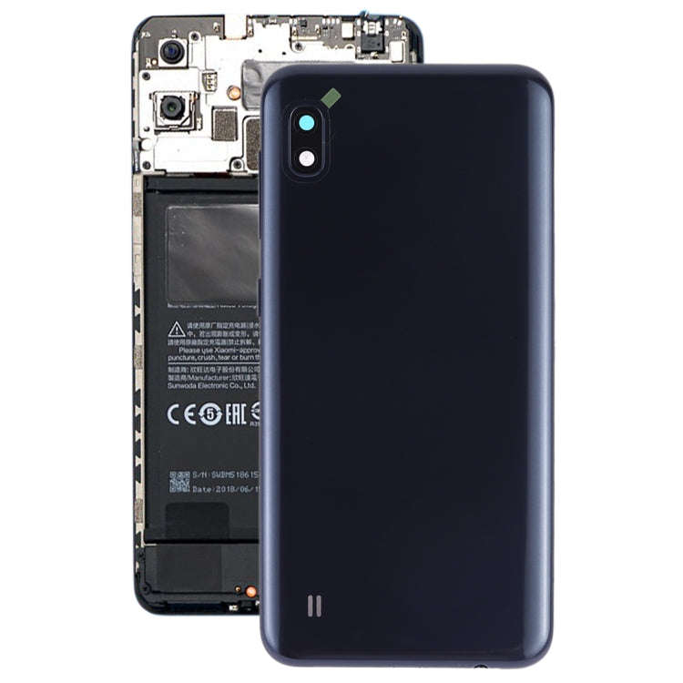 For Galaxy A10 SM-A105F/DS, SM-A105G/DS Battery Back Cover with Camera Lens & Side Keys (Black)