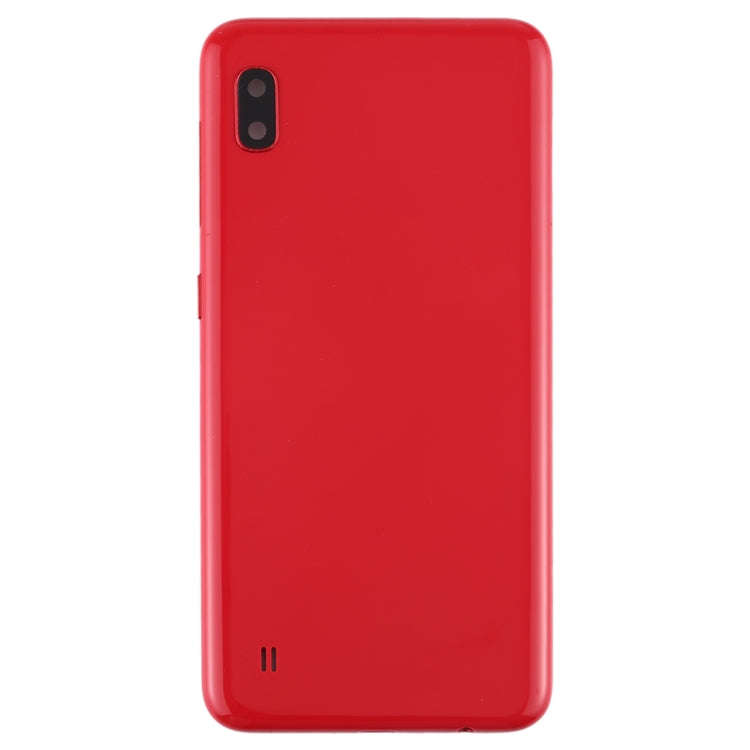 For Galaxy A10 SM-A105F/DS, SM-A105G/DS Battery Back Cover with Camera Lens & Side Keys (Red)