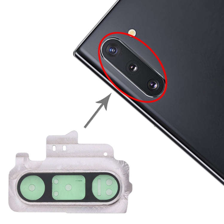 For Galaxy Note 10 10pcs Camera Lens Cover (Silver)