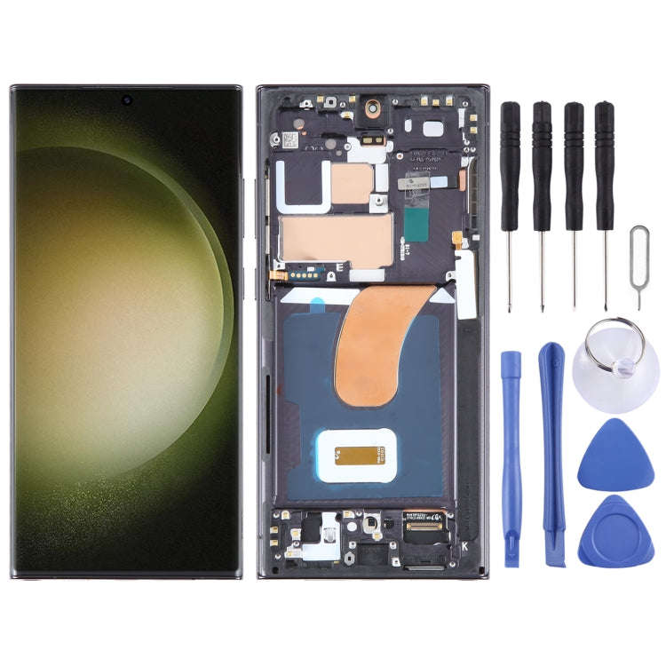 For Samsung Galaxy S23 Ultra 5G SM-S918B EU Edition 6.78 inch OLED LCD Screen Digitizer Full Asse...