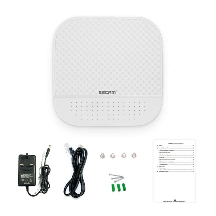 ESCAM PVR204 1080P 4CH+2CH ONVIF NVR Digital Video Recorder with 2CH Cloud Channel for IP Camera ...