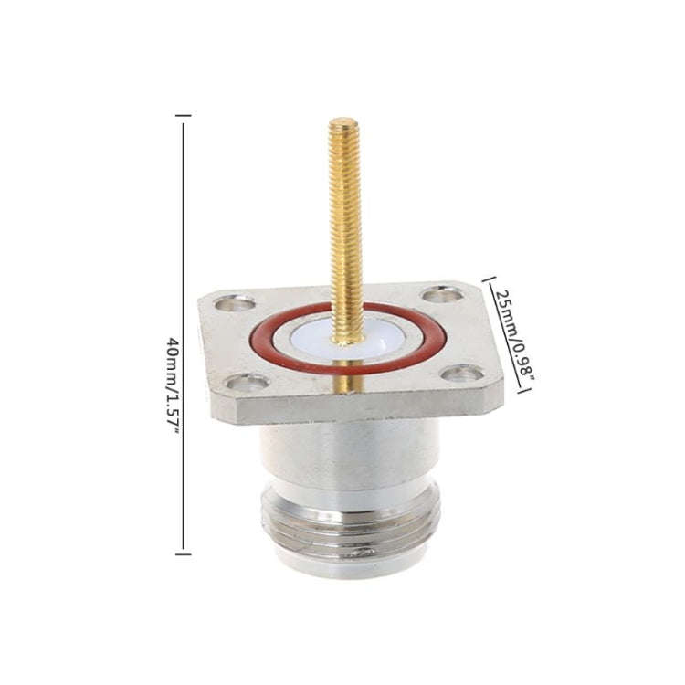 NKF Brass N Female Connector with 4 Holes Flange Frame RF Adapter