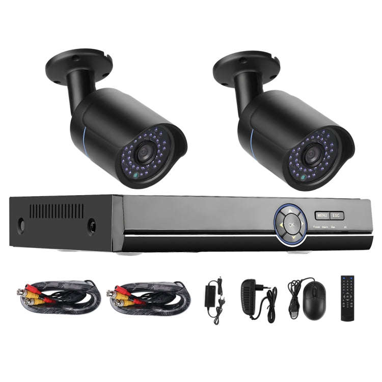 A2B5 720P 1.0 Mega Pixel 2 x Bullet AHD Cameras AHD DVR Kit, Support Night Vision / Motion Detect...