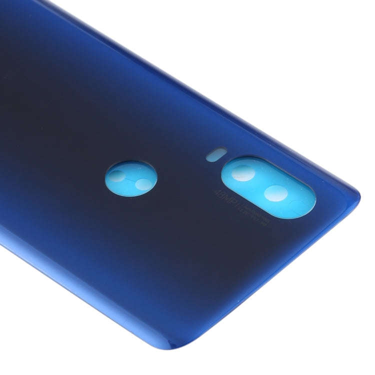 Battery Back Cover for Motorola Moto One Vision(Blue)