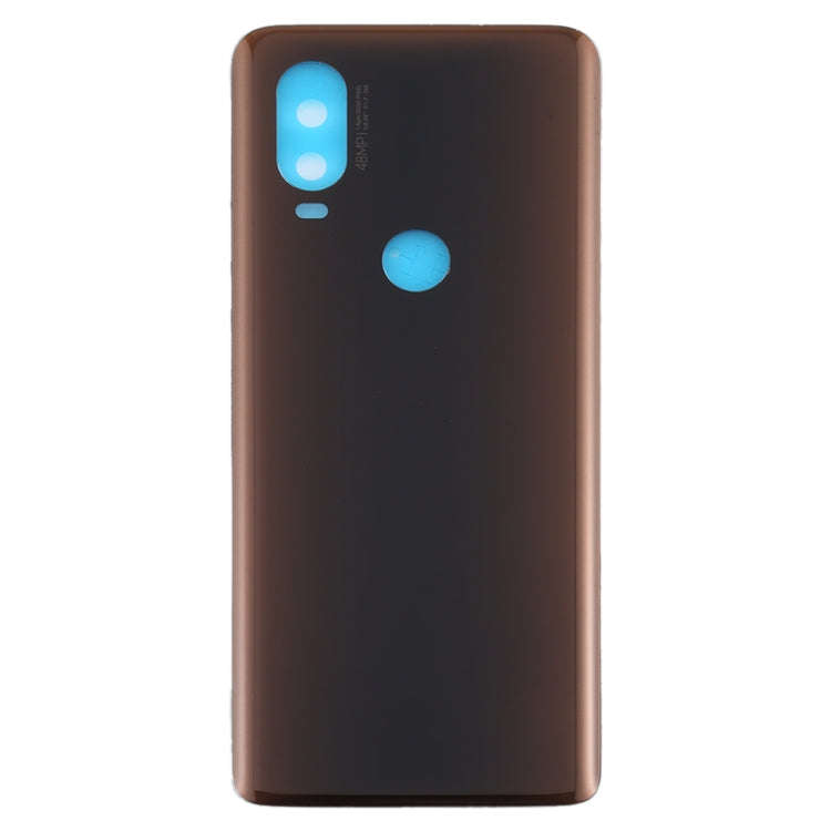 Battery Back Cover for Motorola Moto One Vision(Brown)