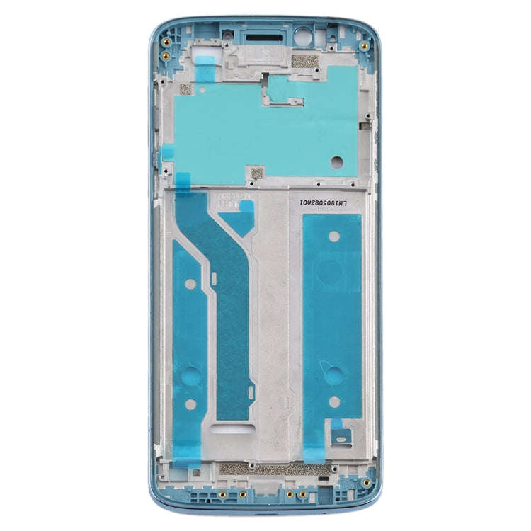 Front Housing LCD Frame Bezel Plate for Motorola Moto E5 Plus (Blue)