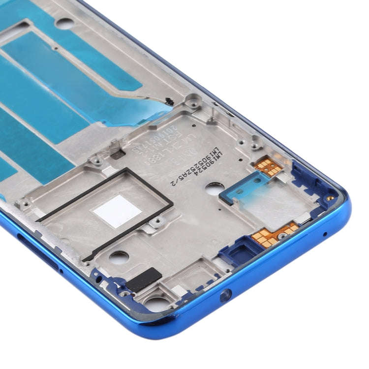 Front Housing LCD Frame Bezel Plate for Motorola Moto One Vision(Blue)