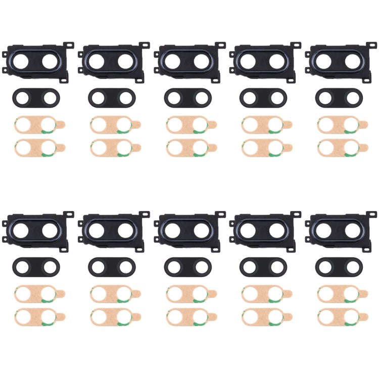 For Huawei Enjoy 9 Plus  10pcs Camera Lens Cover (Black)