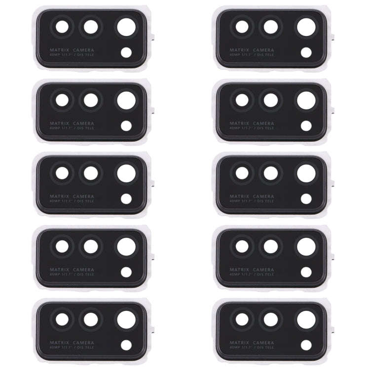 For Huawei Honor V30  10pcs Camera Lens Cover (Black)