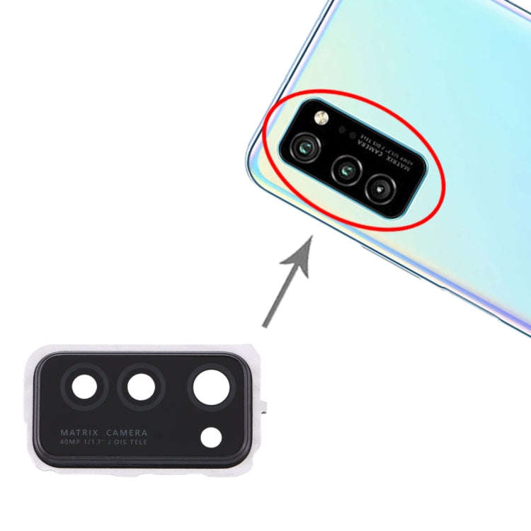 For Huawei Honor V30  10pcs Camera Lens Cover (Black)