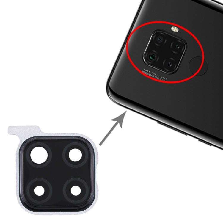 For Huawei Nova 5i Pro  10pcs Camera Lens Cover (Black)