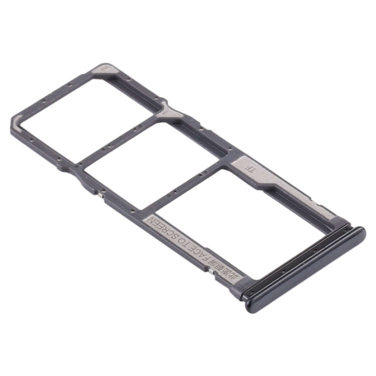 SIM Card Tray + SIM Card Tray + Micro SD Card Tray for Xiaomi Redmi Note 8T / Redmi Note 8 (Black)