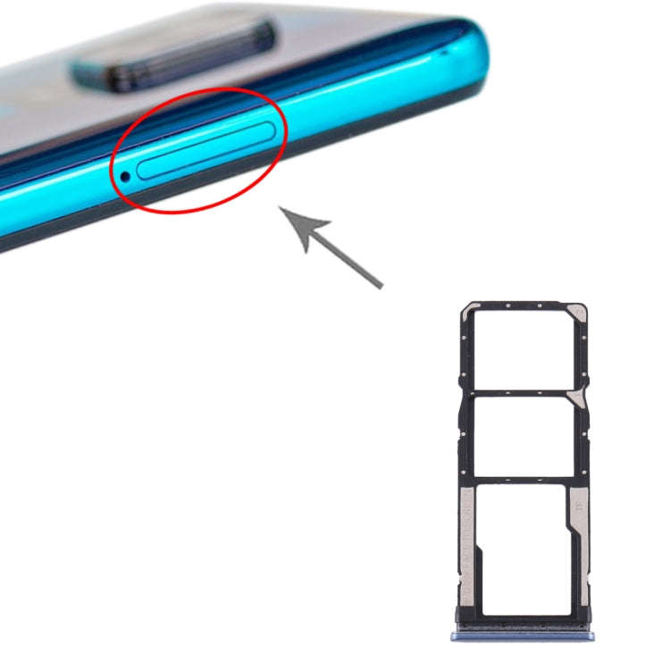 SIM Card Tray + SIM Card Tray + Micro SD Card Tray for Xiaomi Redmi Note 9S/Redmi Note 9 Pro Max/...